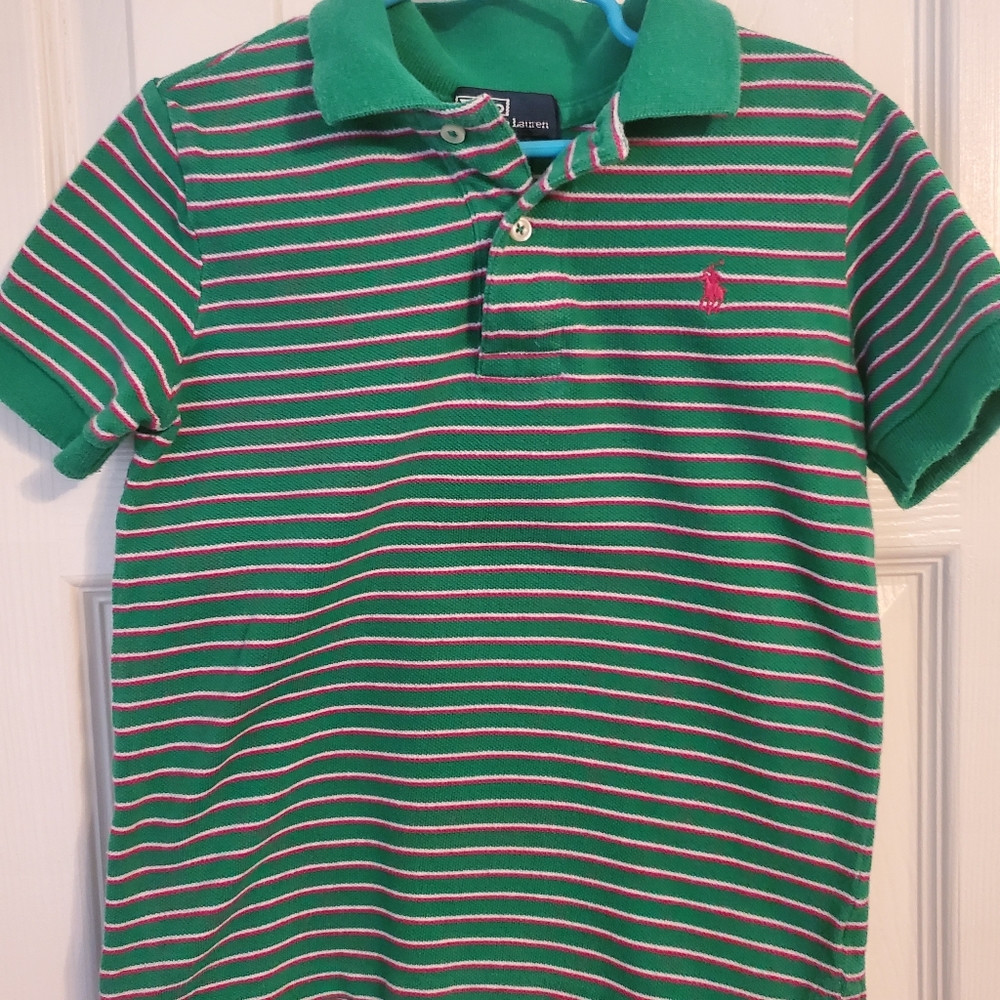 4T green and pink Polo Ralph Lauren shirt